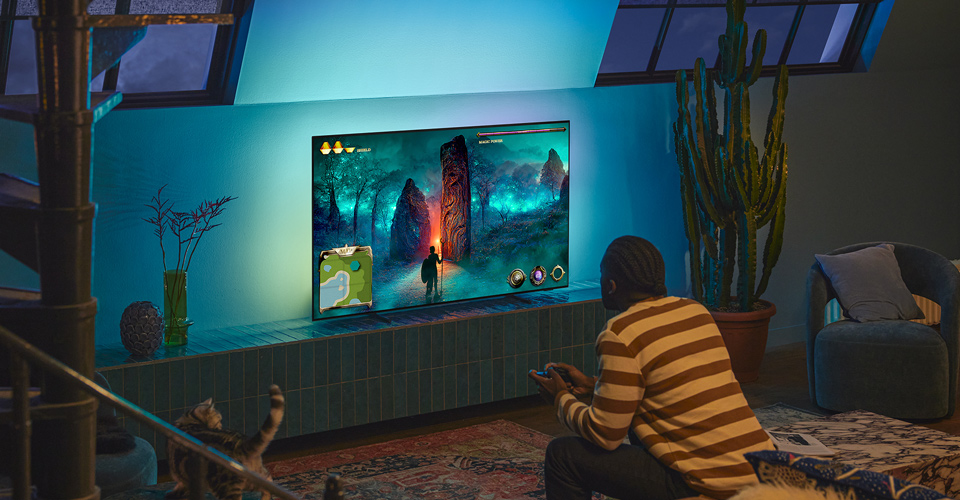 Philips OLED TV uzlabotā spēļu funkcija