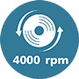 Simbols &ldquo;4000&nbsp;apgr./min&rdquo;