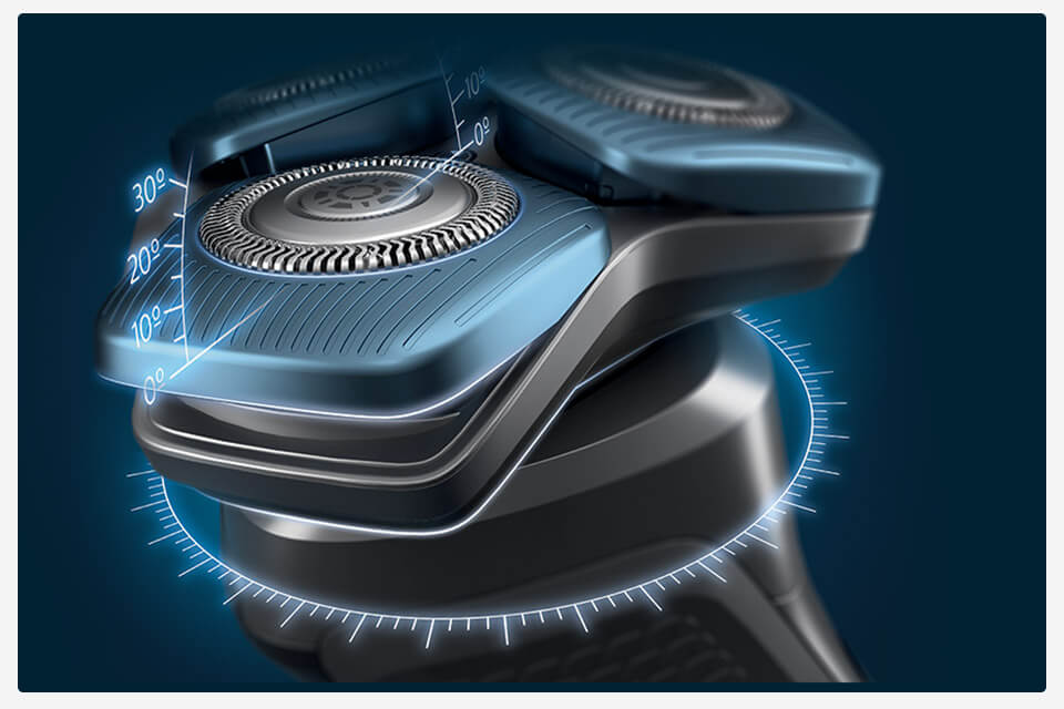 360-grādu skū&scaron;anās galva