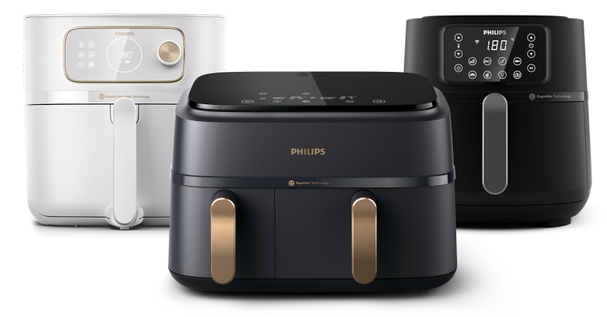 un dažādām Airfryer ierīcēm