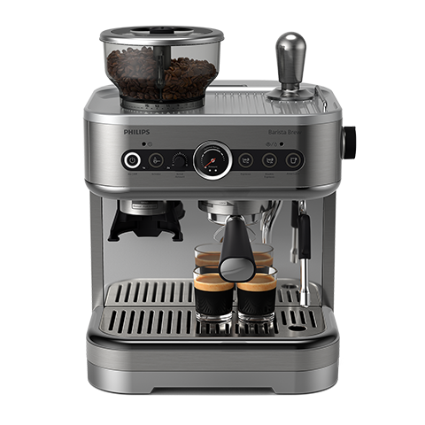 Philips Barista Brew ar dubulto kafijas pupiņu tvertni, sudraba