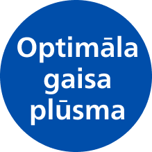 Optimālas gaisa plūsmas ikona
