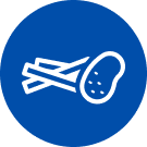 Svaigu kartupeļu salmiņu ikona